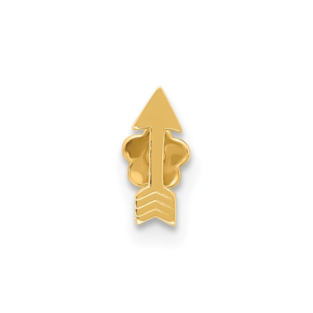 14K 18 Gauge Polished Arrow Cartilage Body Jewelry