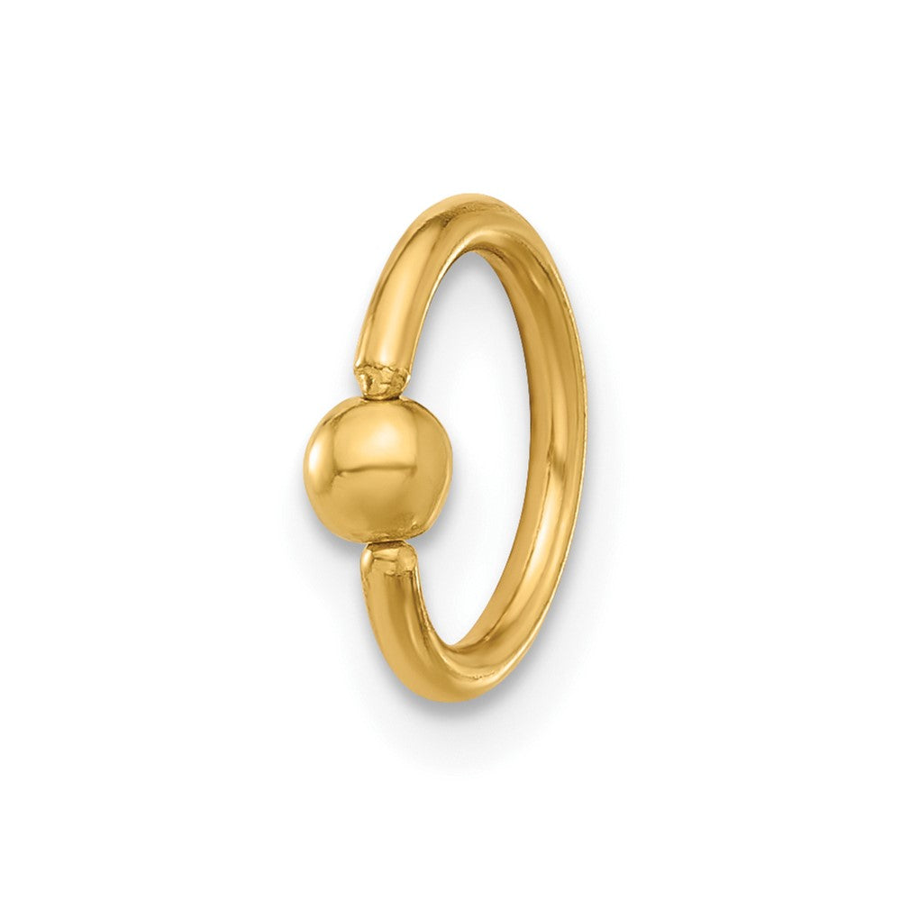 14K 16 Gauge Polished Septum Cartilage Ring