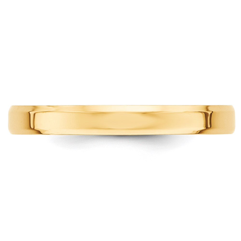 14KY 3mm Bevel Edge Comfort Fit Band
