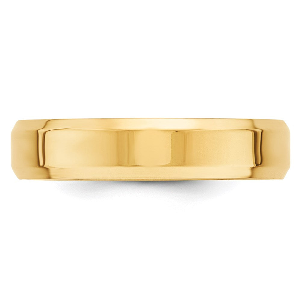 14KY 5mm Bevel Edge Comfort Fit Band