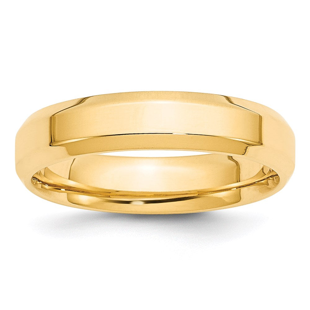 14KY 5mm Bevel Edge Comfort Fit Band