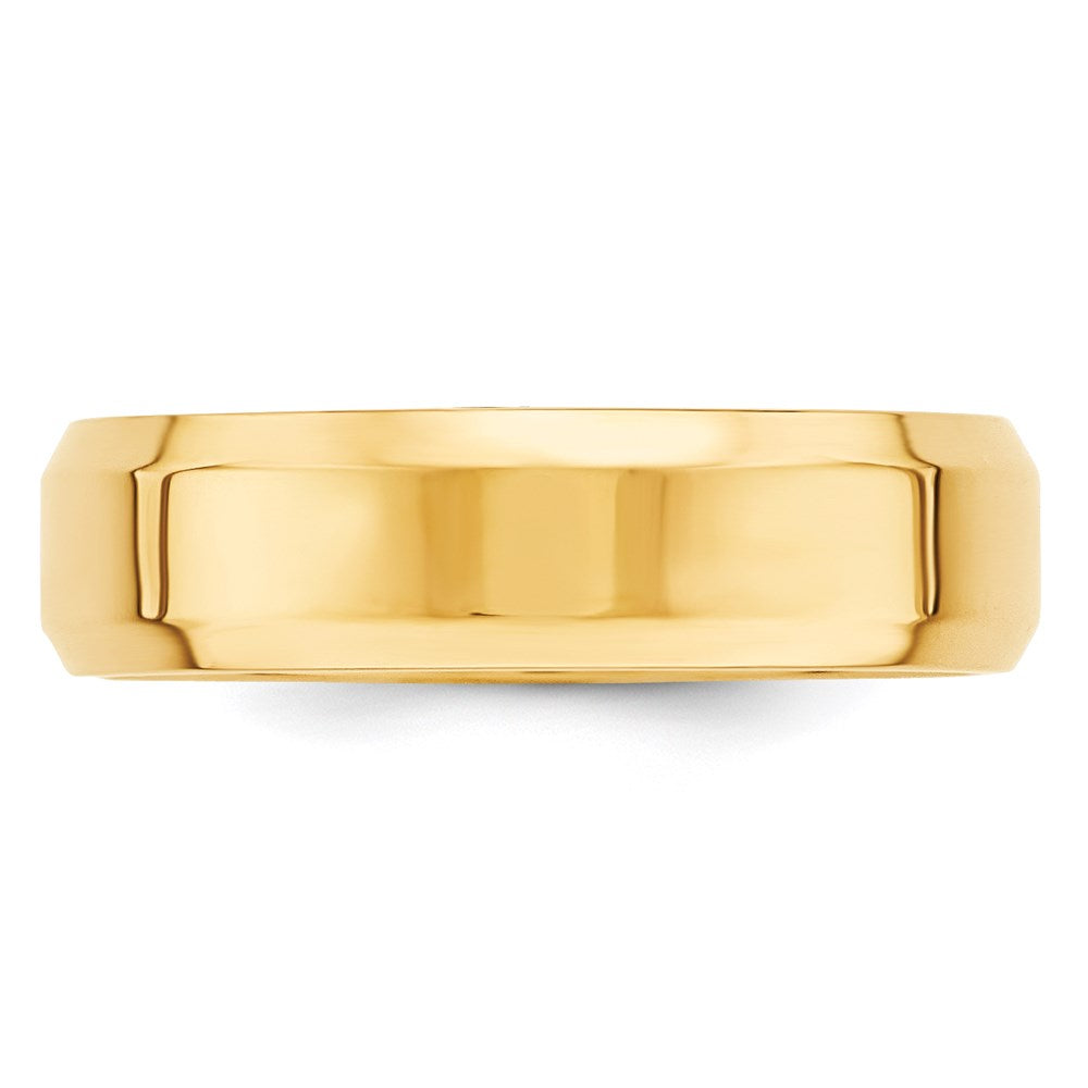 14KY 6mm Bevel Edge Comfort Fit Band