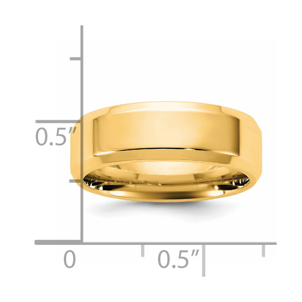 14KY 6.5mm Bevel Edge Comfort Fit Band