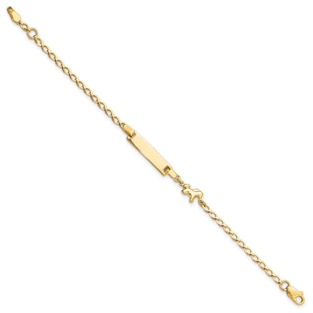 14K Polished Horse / Pony Children's ID Bracelet