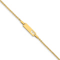 14K Children's Butterfly ID Bracelet