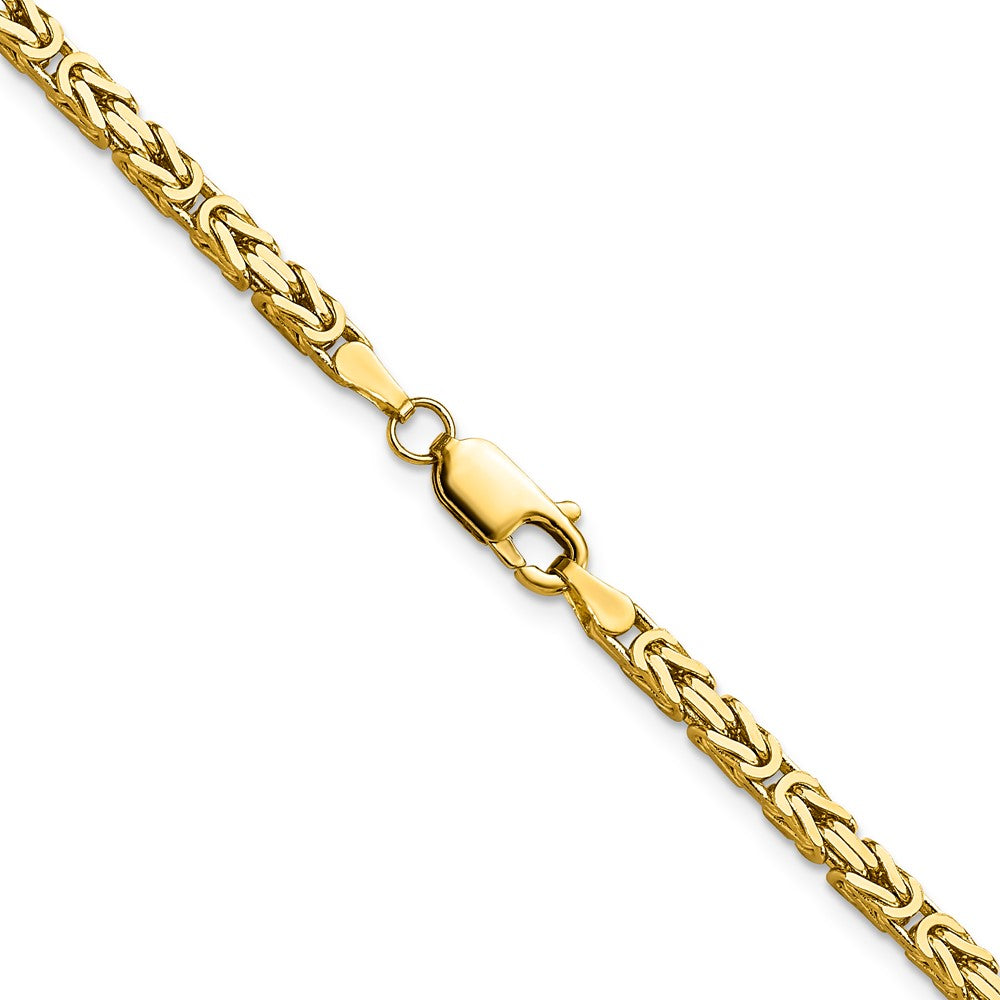 14k 2.5mm Byzantine Chain