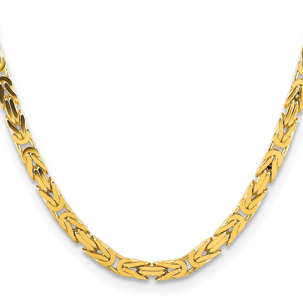 14k 5.25mm Byzantine Chain