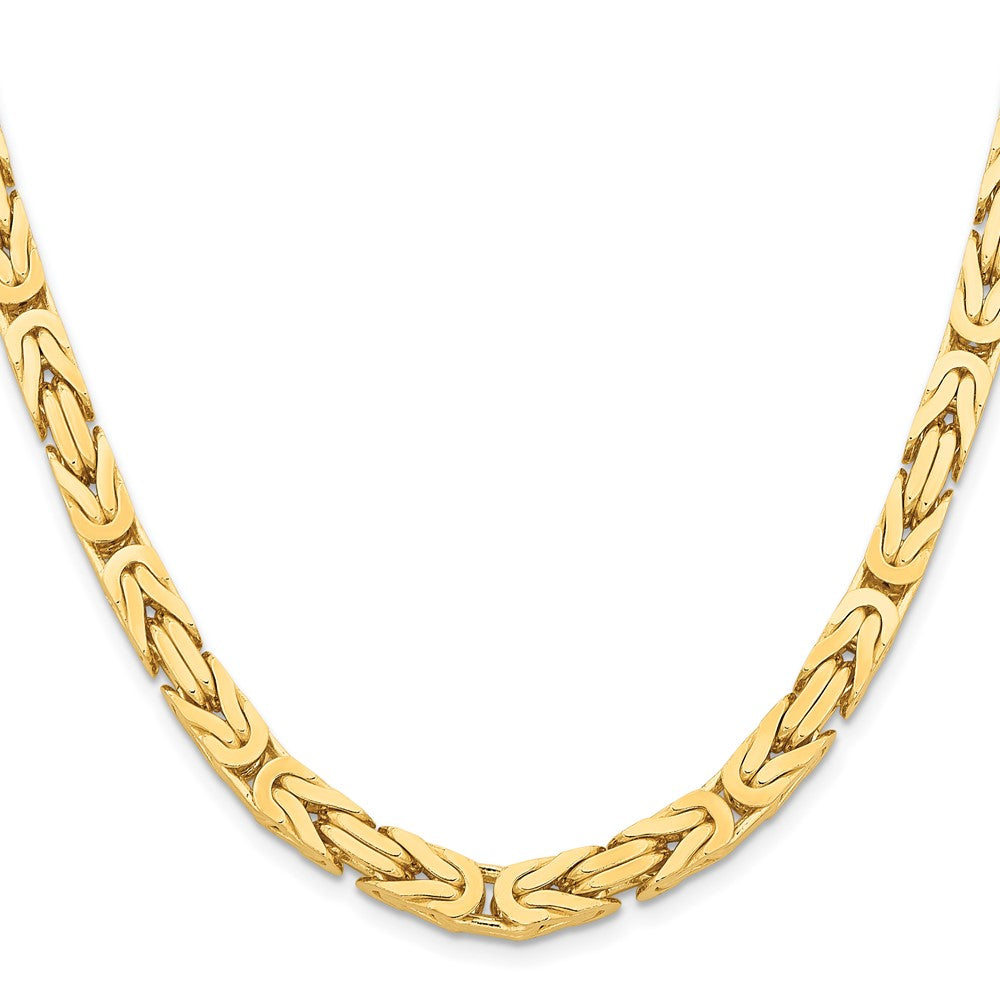 14k 6.5mm Byzantine Chain