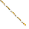 14k Diamond and Oval Opal Bracelet