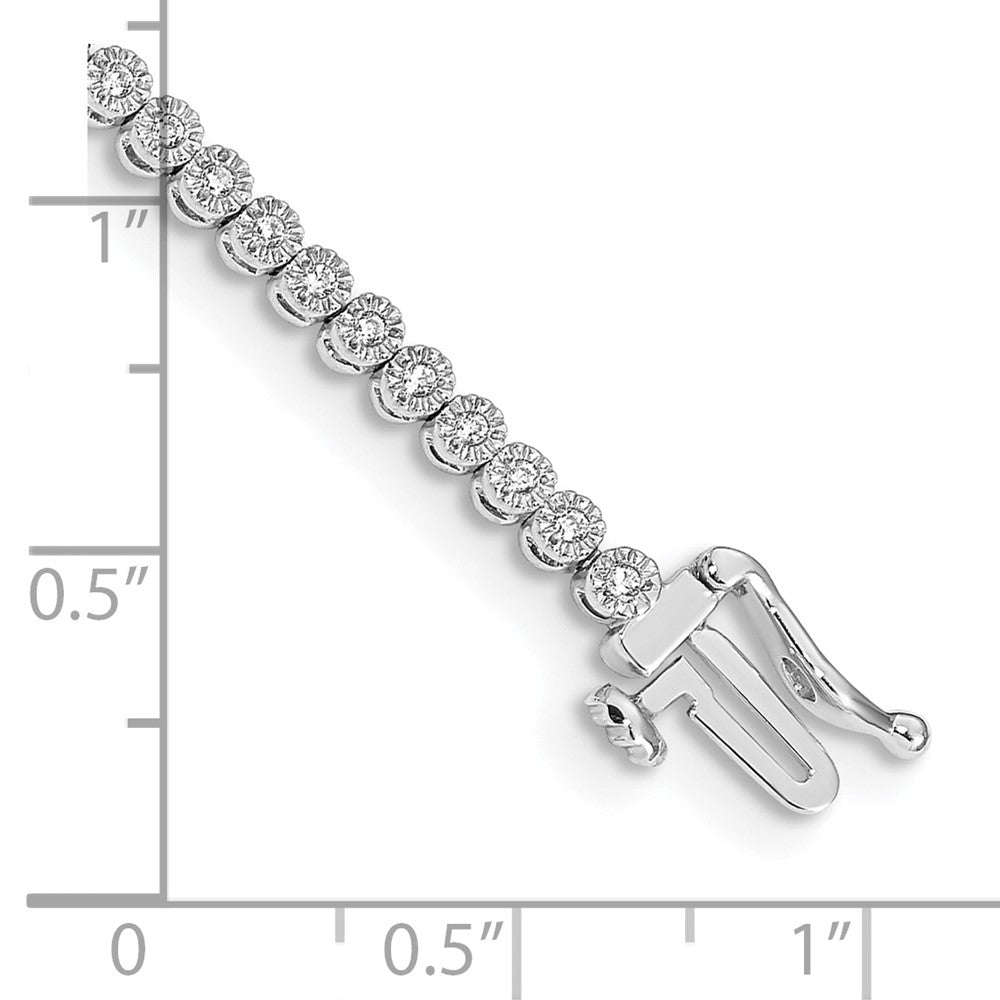 14k White Gold Diamond Tennis Bracelet