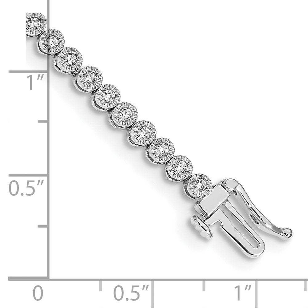 14k White Gold Diamond Tennis Bracelet
