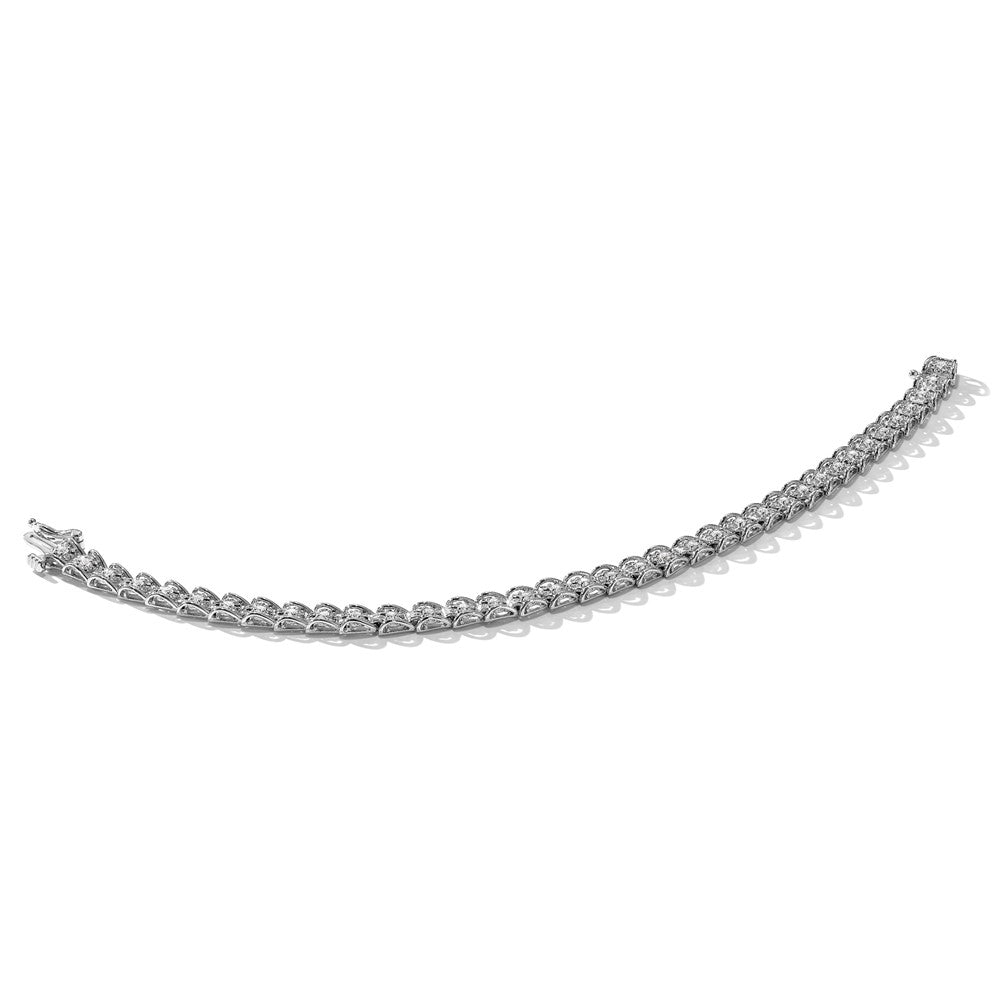 14k White Gold Diamond Fancy Bracelet