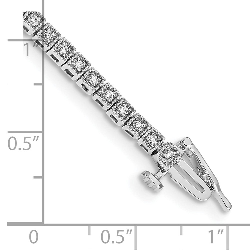 14k White Gold Diamond Bracelet