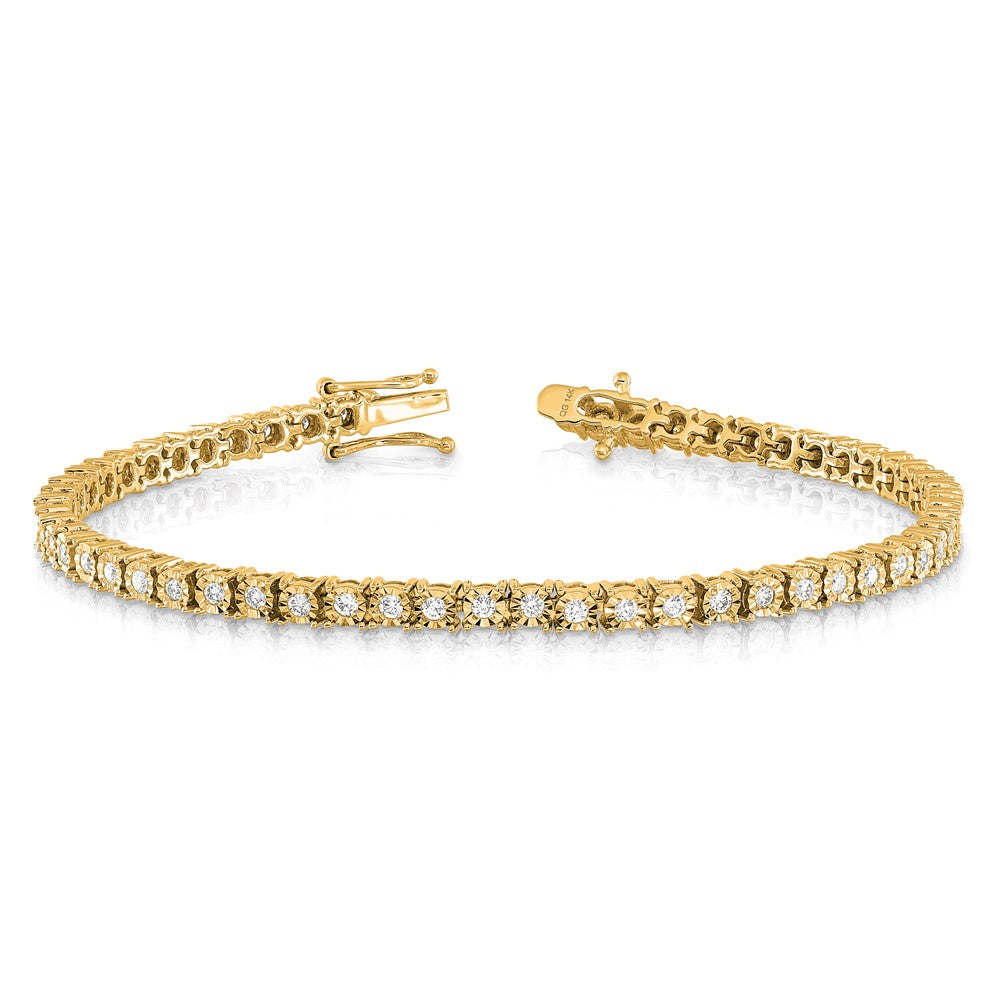 14k Illusion Setting Diamond Bracelet