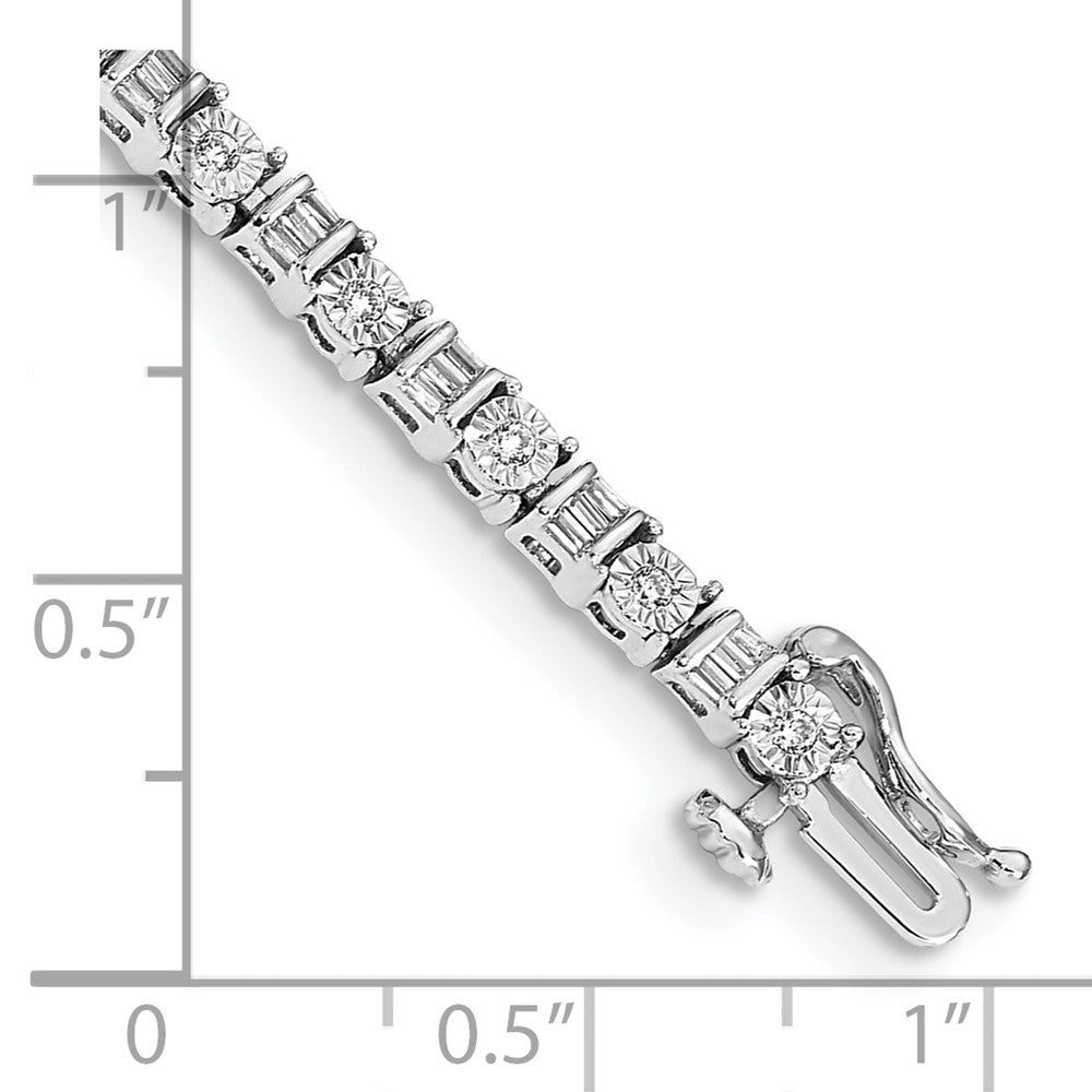 14k White Gold Diamond Bracelet