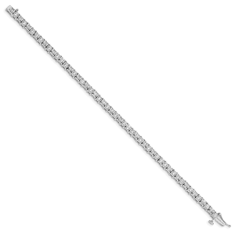 14k White Gold Diamond Bracelet