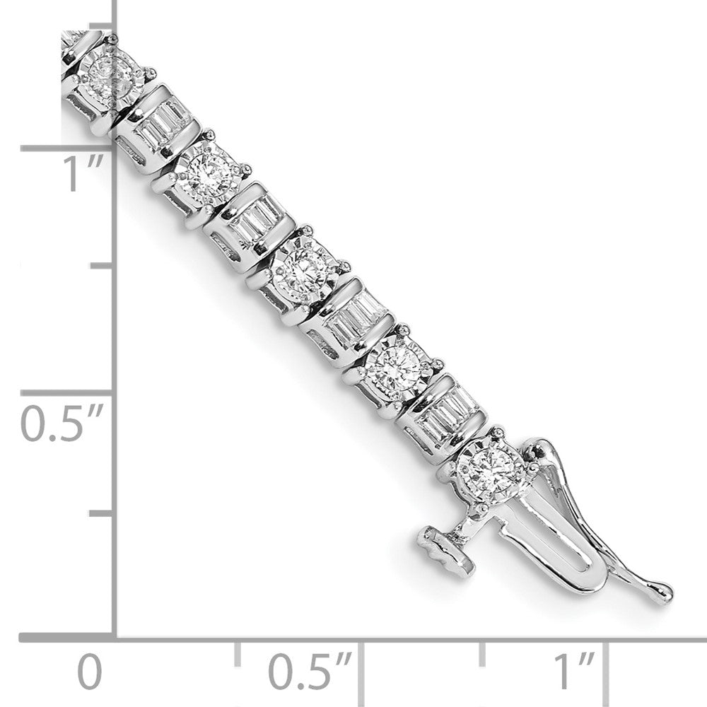 14k White Gold Diamond Bracelet