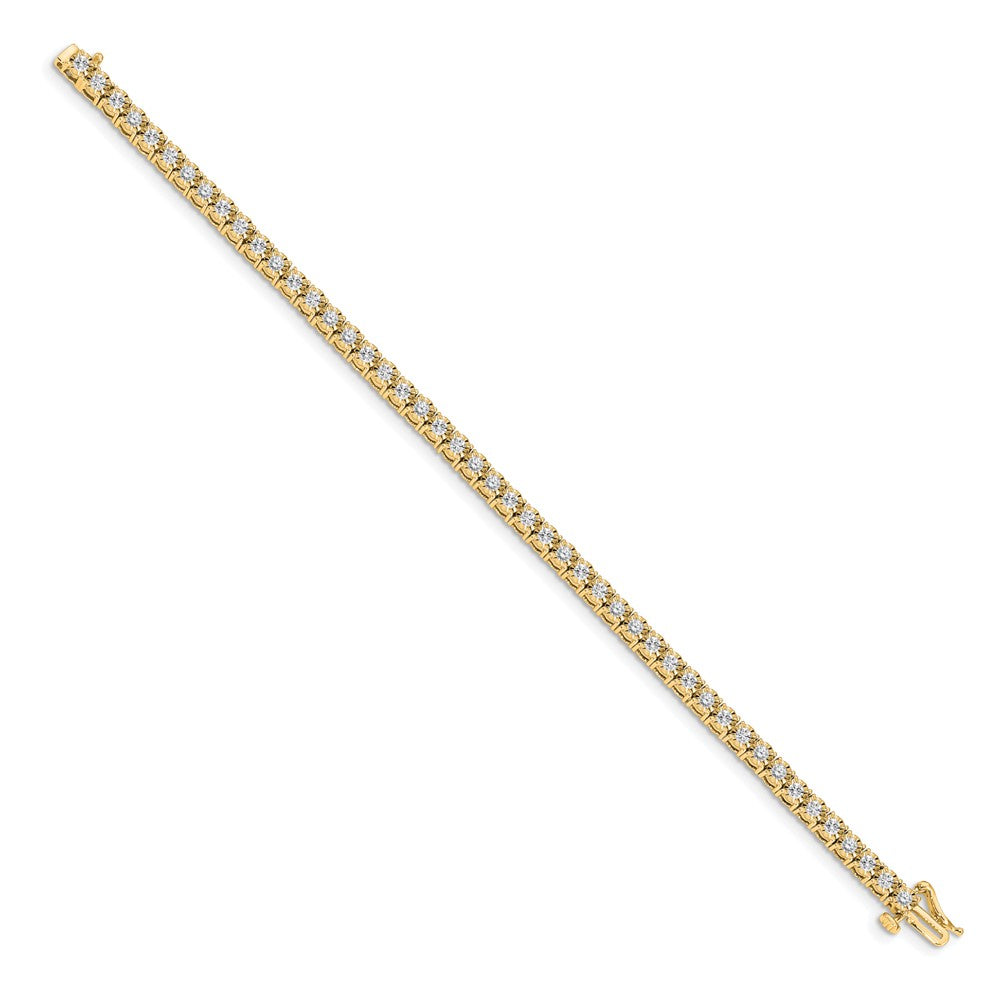 14k Illusion Setting Diamond Bracelet