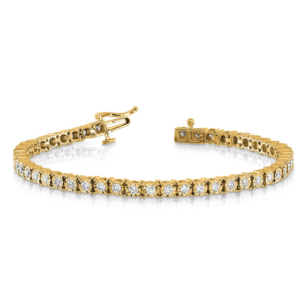 14k Illusion Setting Diamond Bracelet