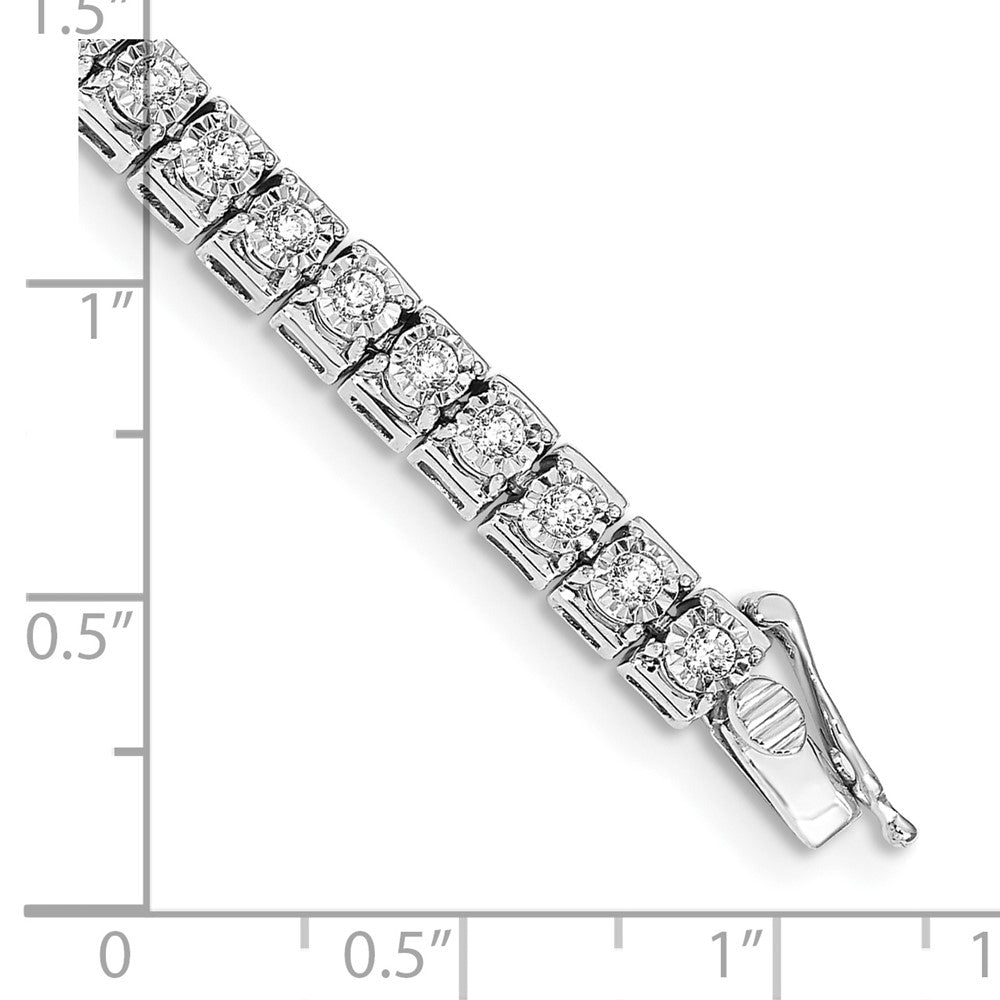 14k White Gold Diamond Tennis Bracelet