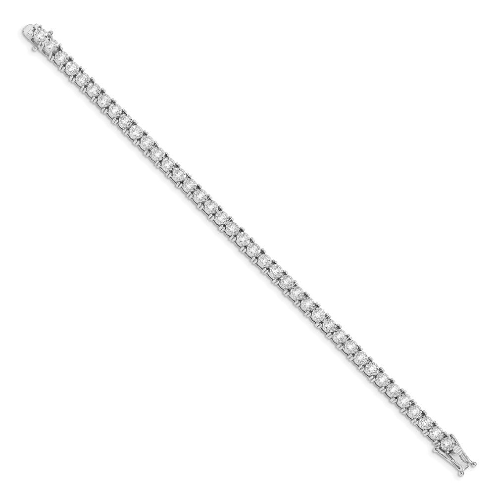 14k White Gold Illusion Setting Diamond Bracelet