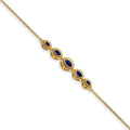 14k Marquise Sapphire Bracelet