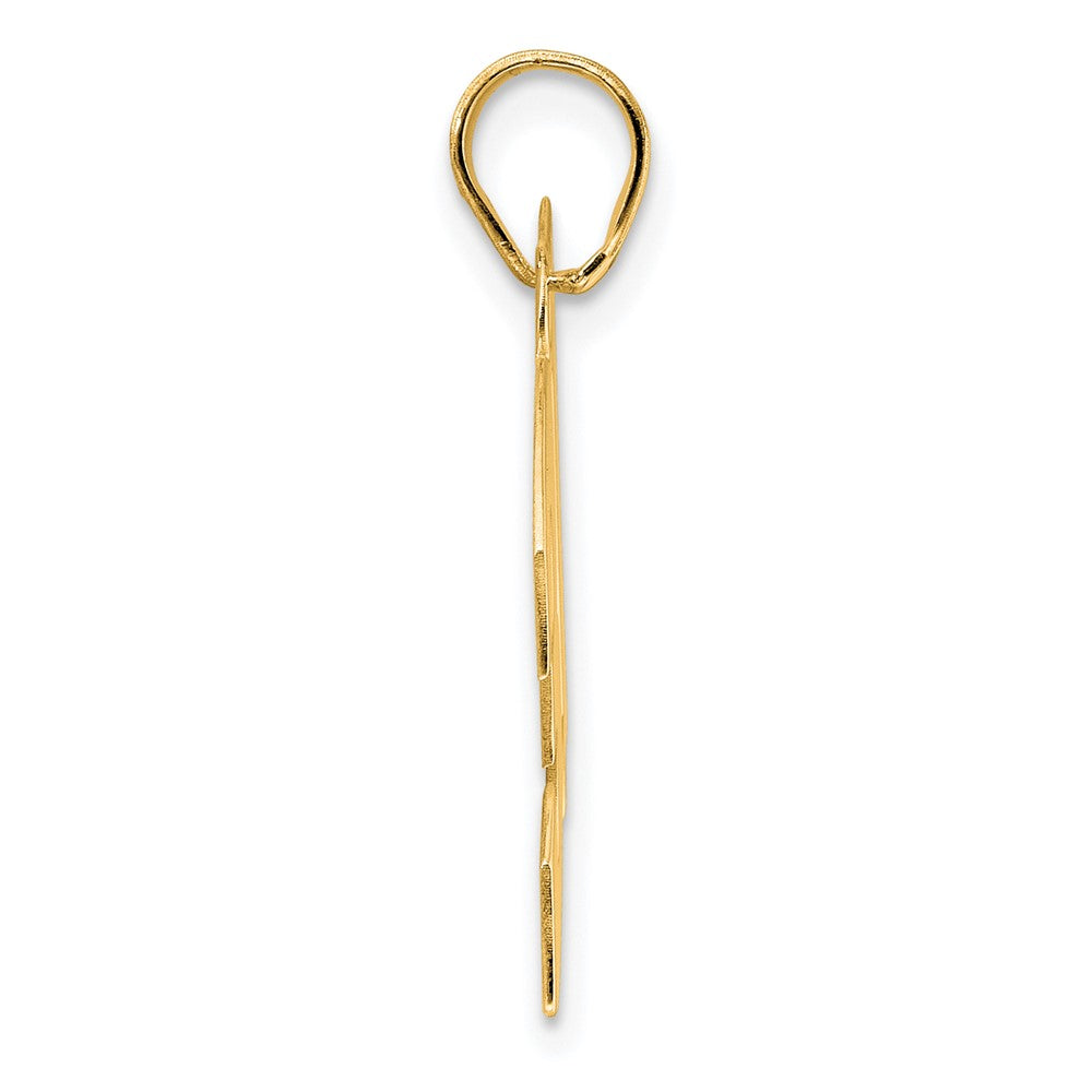 14k Polished Block Number 31 Pendant