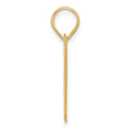 14k Polished Block Number 37 Pendant