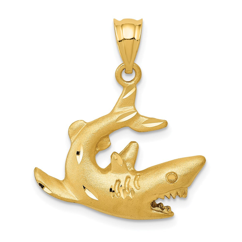 14K Shark Pendant