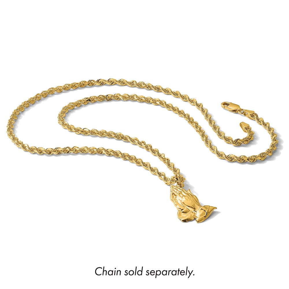 14k Praying Hands Pendant