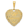 14k Reversible 50th ANNIVERSARY Charm