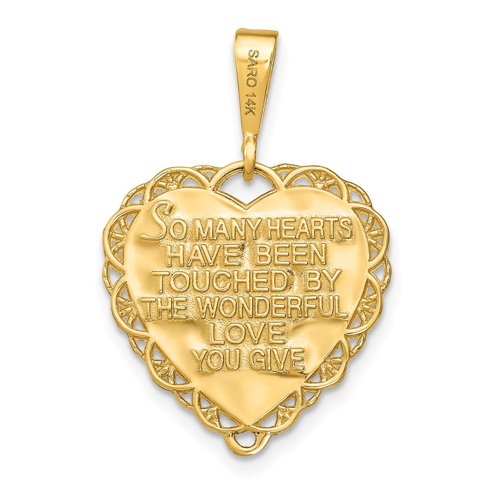 14k Reversible FOR A SPECIAL GRANDMA Pendant