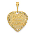 14k Reversible FOR A SPECIAL GRANDMA Pendant