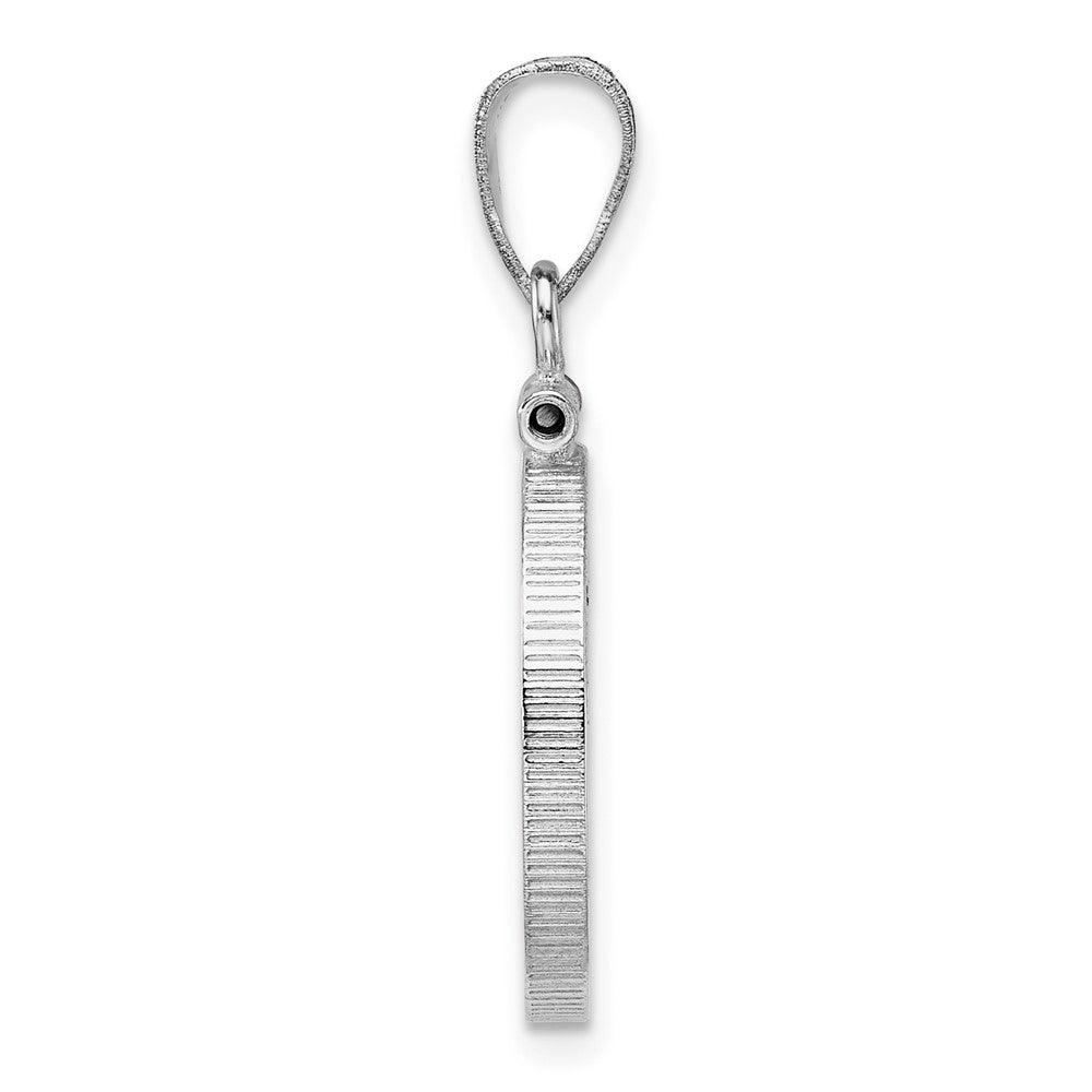 14kw Polished 16.5mm x 1.35mm Screw Top Coin Bezel Pendant