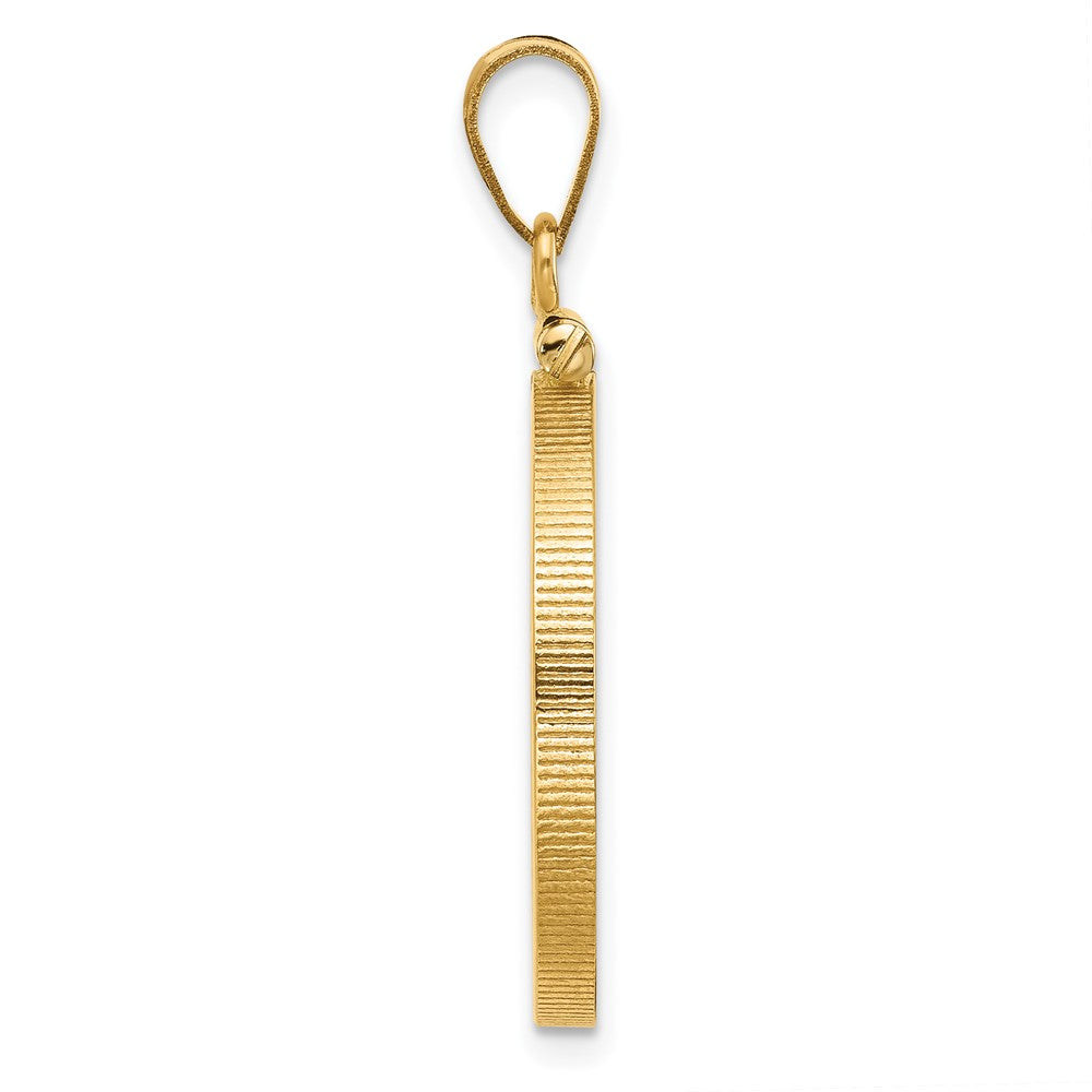 14k Polished 21.6mm x 1.7mm Screw Top Coin Bezel Pendant