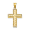 14k Greek Filigree Cross Pendant