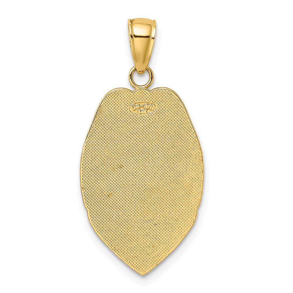 14k Polished Police Badge Pendant