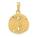 14k Polished Sand Dollar Pendant