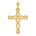 14k Polished Cross Pendant