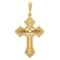14k Diamond-cut Celtic Cross Pendant