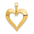 14K Polished Heart Pendant