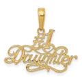 14k #1 DAUGHTER Pendant