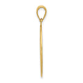14k Chinese Happiness Symbol in Oval Frame Pendant