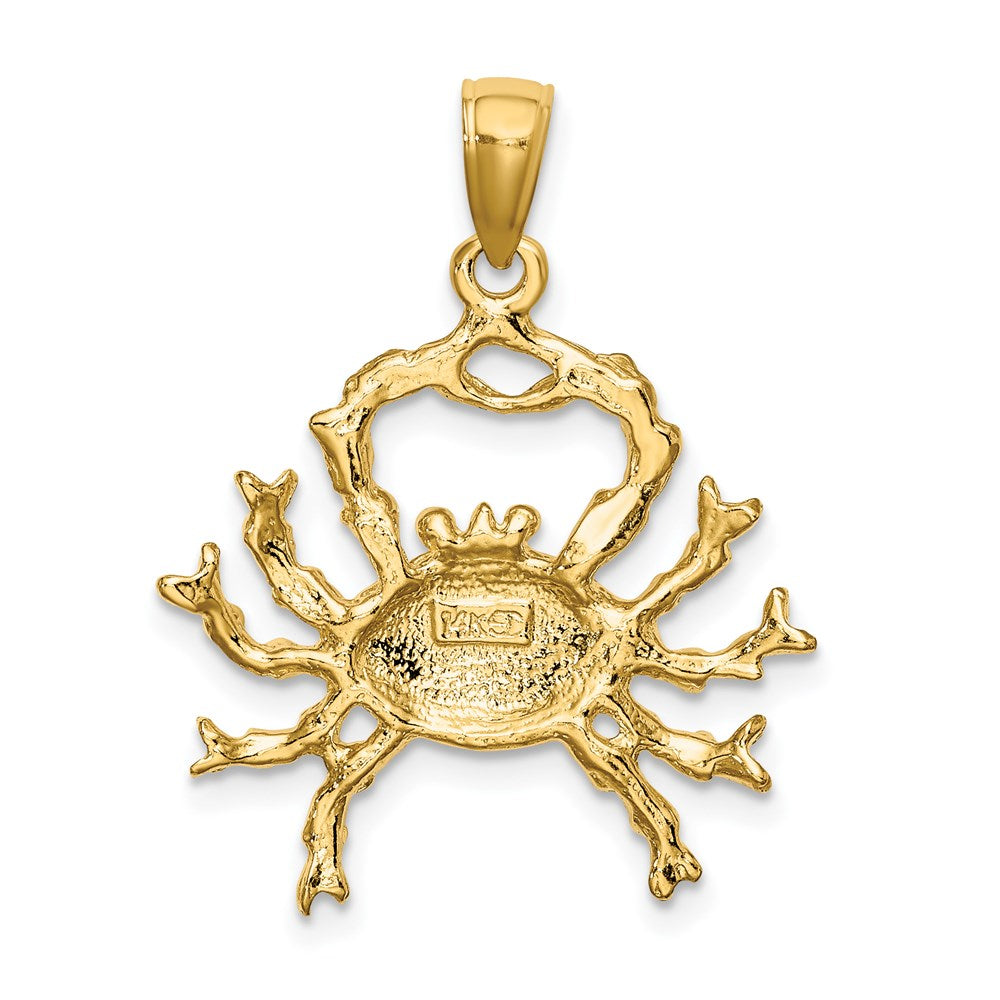 14k Large Cancer Zodiac Charm