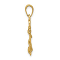 14k 3-D Anchor w/Shackle and Entwined Rope Pendant
