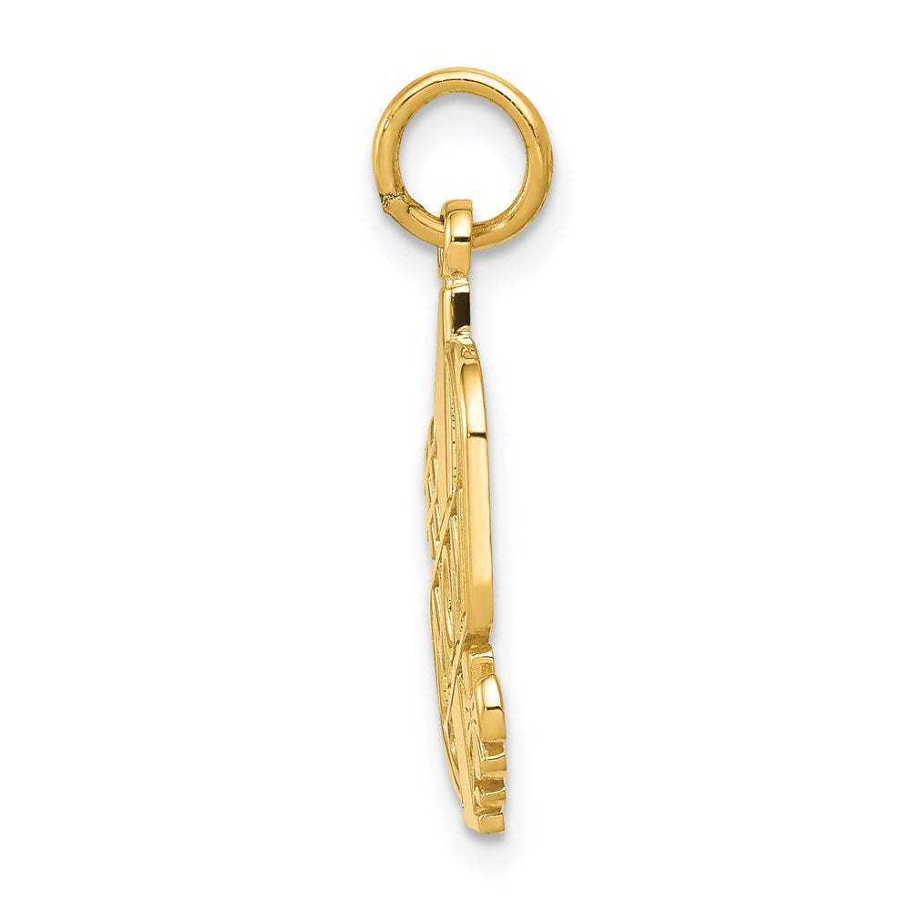 14k #1 MOM Charm