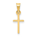 14k Polished Cross Charm