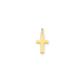 14K Polished Cross Charm