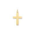 14k Polished Cross Charm