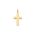 14K Polished Cross Charm